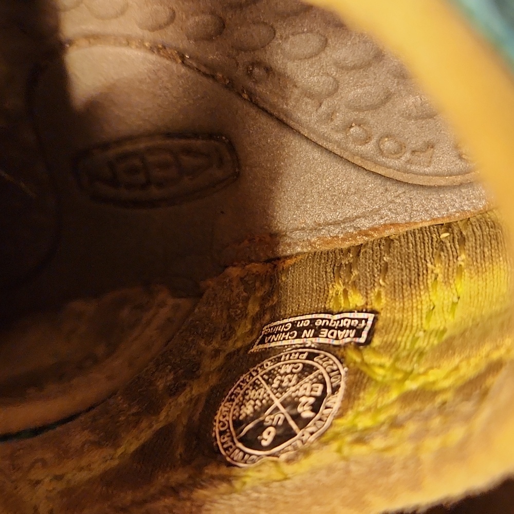Keen Kids Aqua Blue and Yellow Sandals Size Toddler 6 - Picture 11 of 16